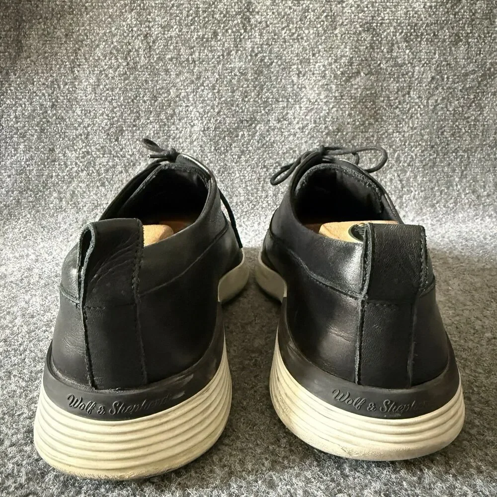 Wolf & Shepherd Black Crossover Longwing Leather Dress Comfort Shoes Men’s 10.5